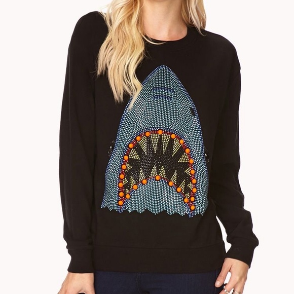 forever 21 shark sweatshirt